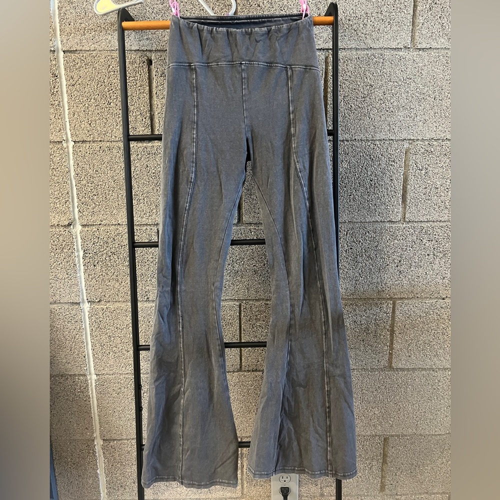 Urban Outfitters Out from Under Aria Seamed Gray Flare Pants